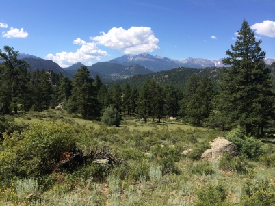 View of Long's Peak from Twin Owls Trail